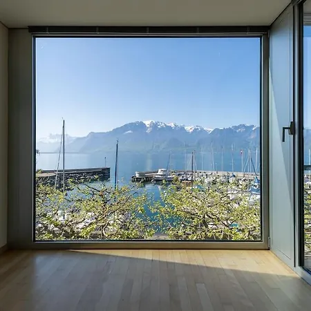 아파트 Lakeside-apartment-1 Grand Familial Avec Terrasses Et Vue Panoramique 브베