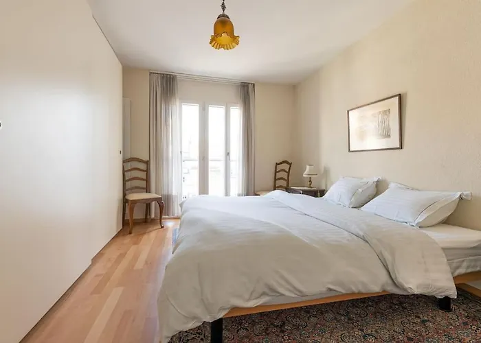 公寓 Lakeside-apartment-1 Grand Familial Avec 2 Terrasses Et Vue Panoramique 沃韦