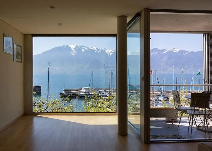 Lakeside-apartment-1 Grand Familial Avec 2 Terrasses Et Vue Panoramique 沃韦