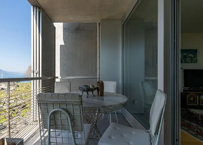 Lakeside-apartment-1 Grand Familial Avec 2 Terrasses Et Vue Panoramique 沃韦