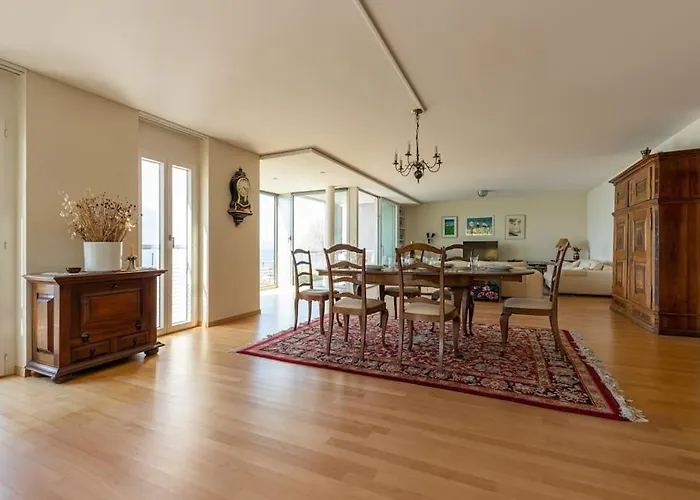 Lakeside-apartment-1 Grand Familial Avec 2 Terrasses Et Vue Panoramique 公寓 沃韦